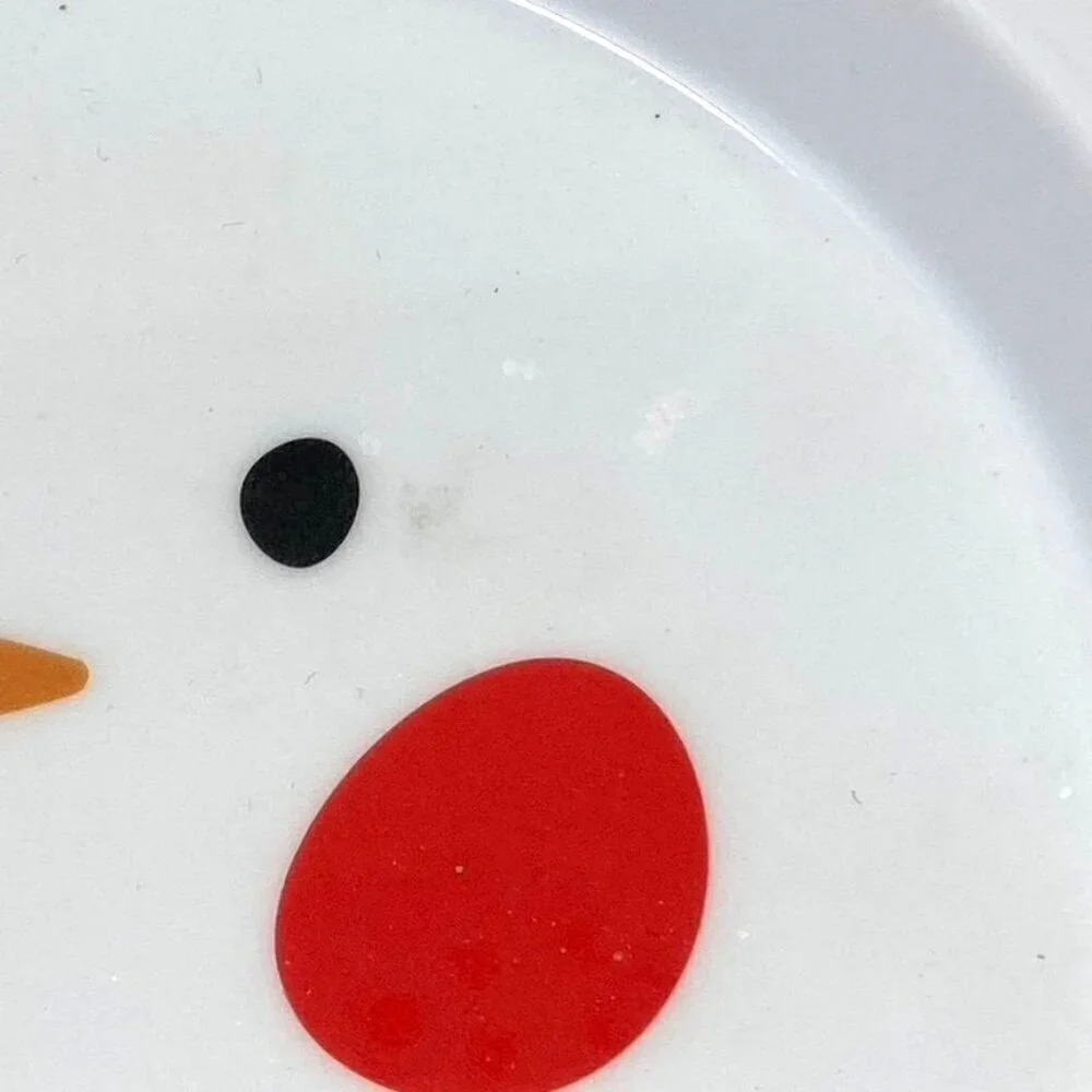 Target Kids White Snowman Divided Food Tray Dish 4 Compartments BPA Free